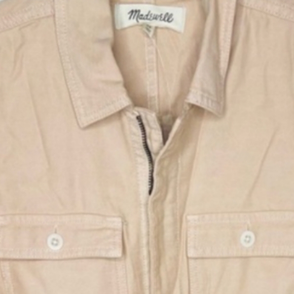 NWT Madewell Garment Dyed Coverall Jumpsuit Avalon Pink XS Celebrity Style - Picture 12 of 16